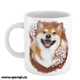 Hrnek 330 ml - Akita Inu s Japonskem